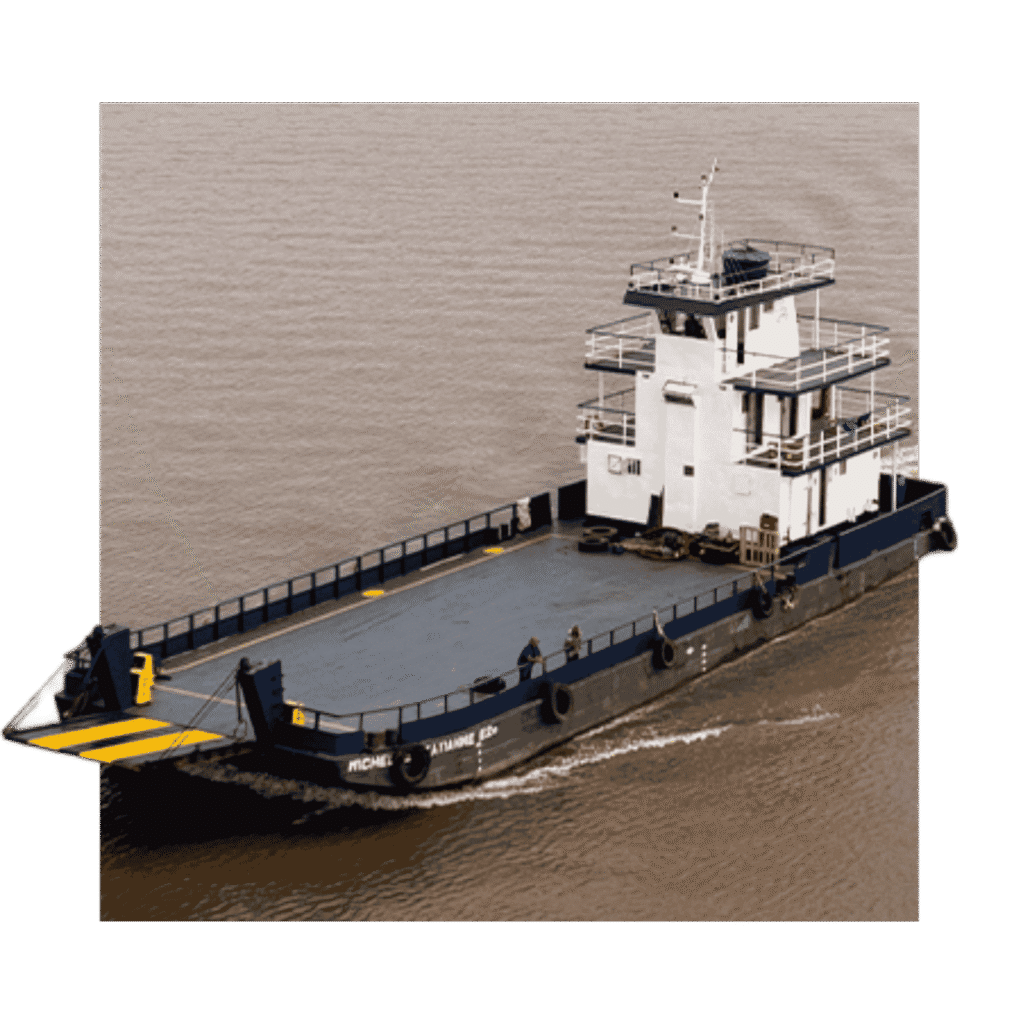 Embarcação de transporte fluvial no Rio Amazonas