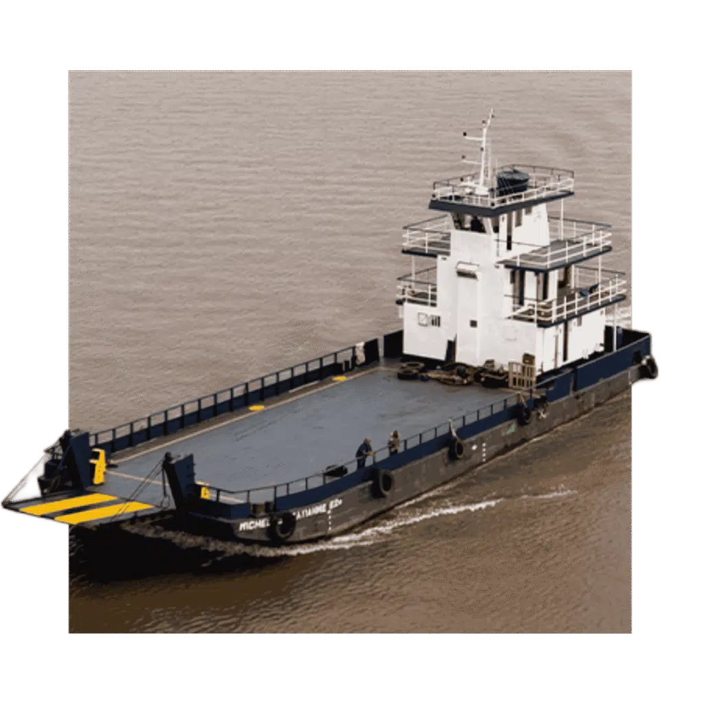 Embarcação de transporte fluvial no Rio Amazonas